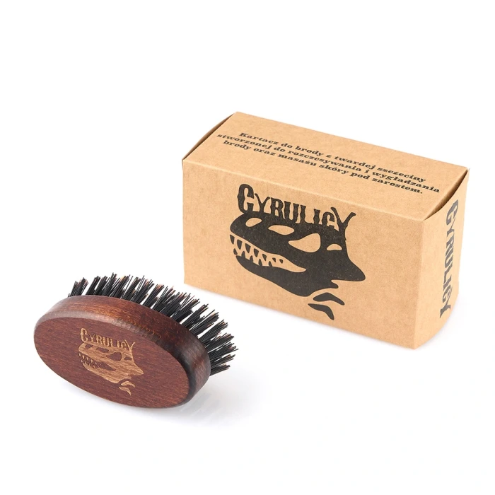 Cyrulicy kartacz do brody z nylonowym włosiem