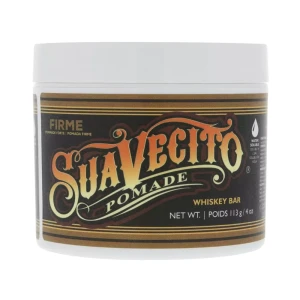 Suavecito Firme Pomade Whiskey Bar - Pomada do włosów o zapachu dymnego whiskey i mocnym chwycie - 113g