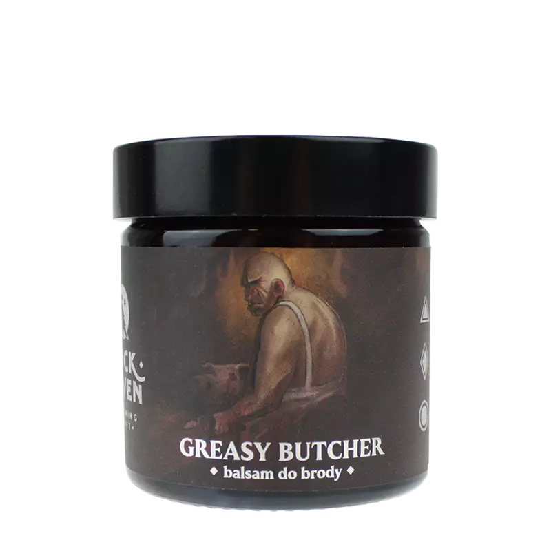 Slickhaven Greasy Butcher - balsam do brody o skórzanym zapachu 60 ml