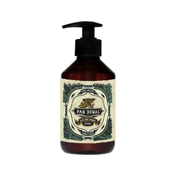 Pan Drwal Original - szampon do włosów o zapachu skórzano kolońskim 250 ml
