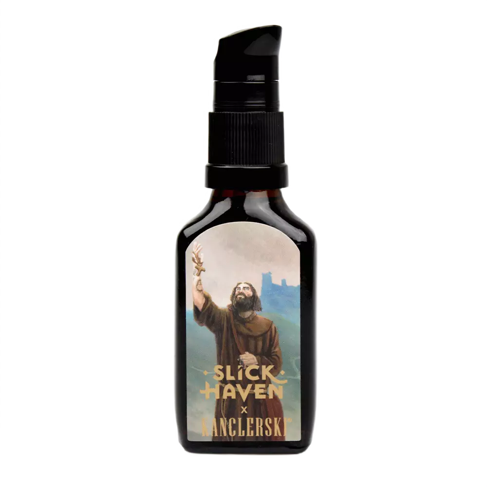 Slickhaven x Kanclerski Holy Rebel - olejek do brody o zapachu orientalno-drzewny 30 ml