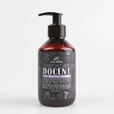 Pan Drwal Docent - szampon do włosów przeciwłupieżowy o zapachu mięty i eukaliptusa - 250ml
