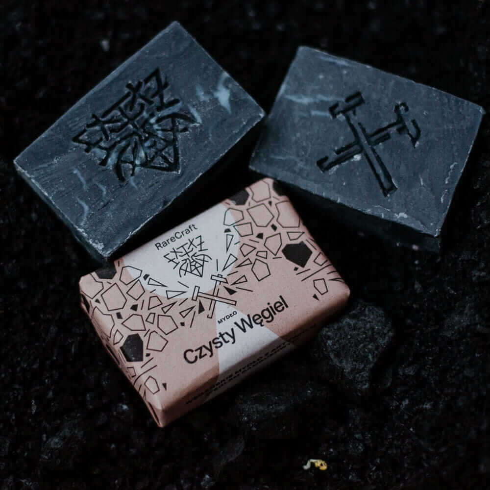 RareCraft - Mydło do twarzy i ciała Czysty Węgiel - 110g