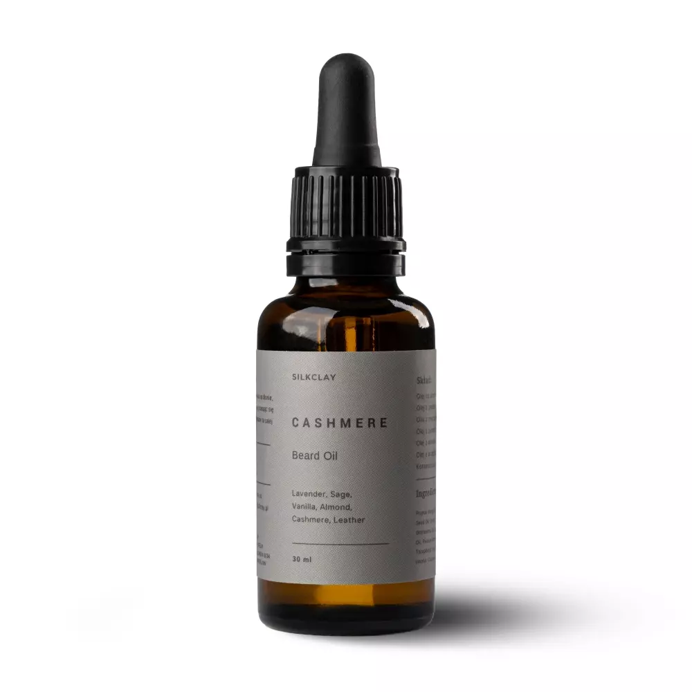 SILKCLAY Cashmere - olejek do brody o zapachu drzewa kaszmirowego 30 ml