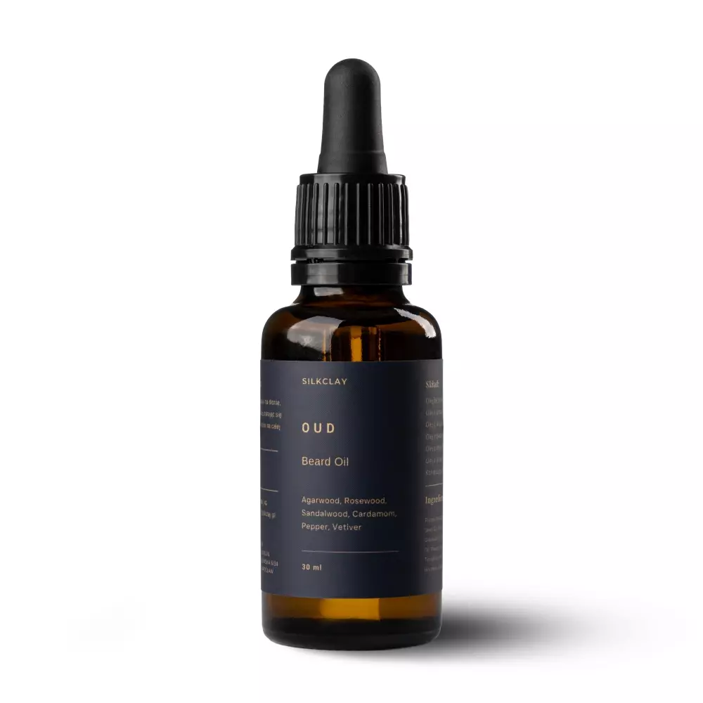 SILKCLAY Oud - olejek do brody o zapachu drewna oud 30 ml