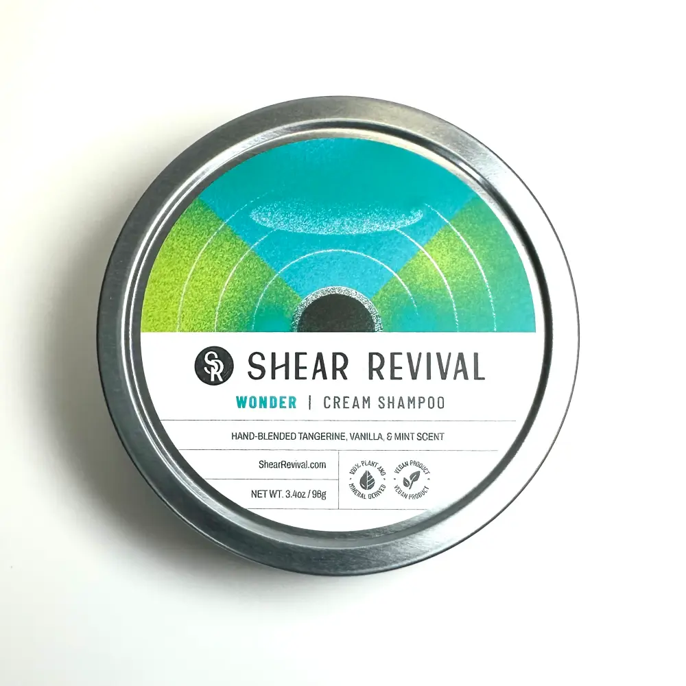 Shear Revival Wonder Cream Shampoo - kremowy szampon do włosów o zapachu mandarynki, wanilii i mięty - 96g