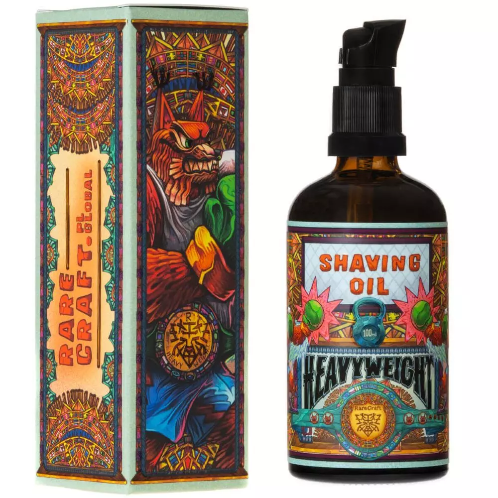 RareCraft Heavyweight - olej do golenia o zapachu inspirowanym mistrzami pięściarstwa wagi ciężkiej - 100g