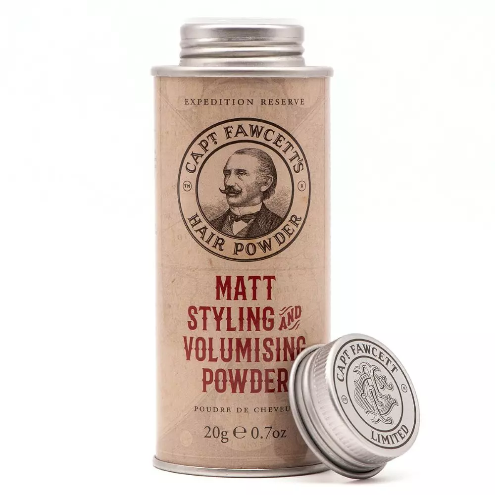 Captain Fawcett Matt Styling and Volumizing Powder - puder do włosów o iglasto-drzewnym zapachu - 20g
