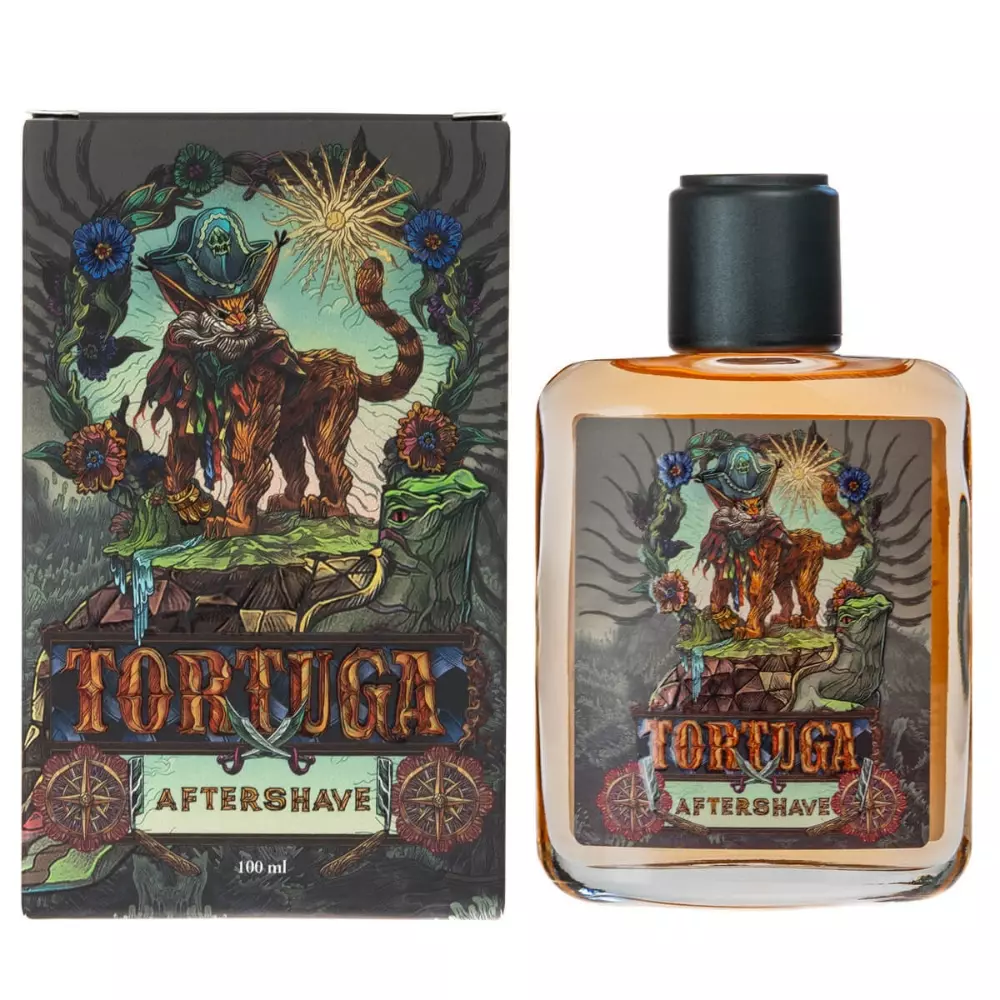 RareCraft Aftershave Tortuga - Woda po goleniu o zapachu rumu i karaibskich przypraw - 100ml