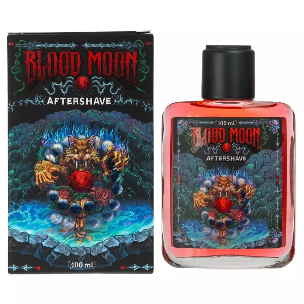 RareCraft Aftershave Blood Moon - Woda po goleniu o malinowo-dymnym zapachu - 100ml