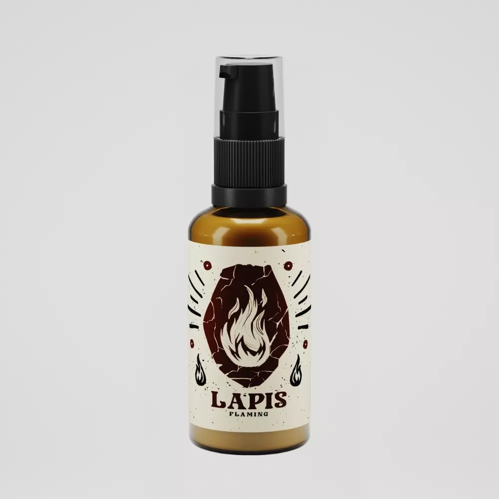 By Elementum Lapis Flaming Beard Shaper - Balsam do brody o zapachu słodko-ziemistym - 50ml