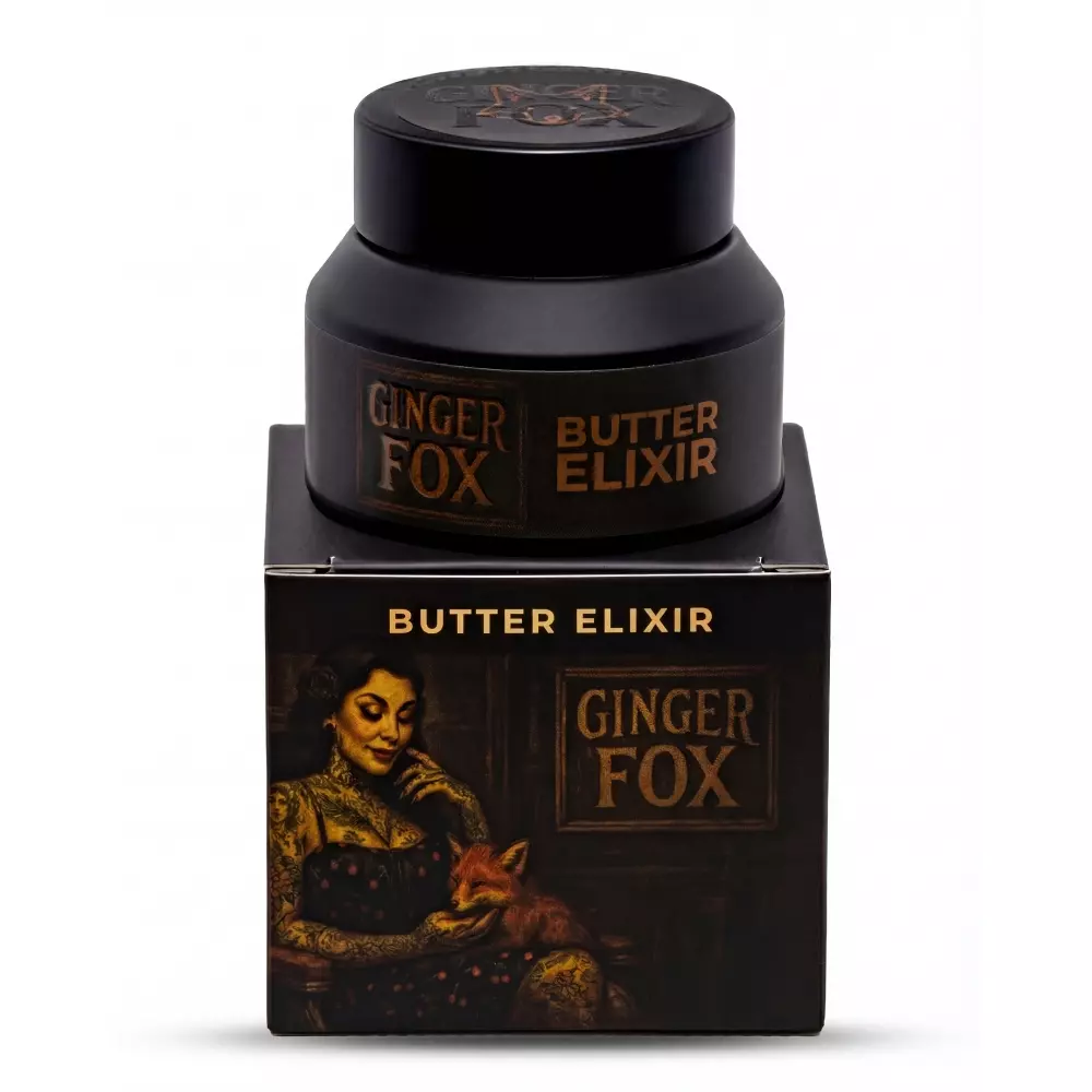 Ginger Fox Butter Elixir - Balsam do brody, skóry i tatuażu - Jobski Cosmetics - 50ml