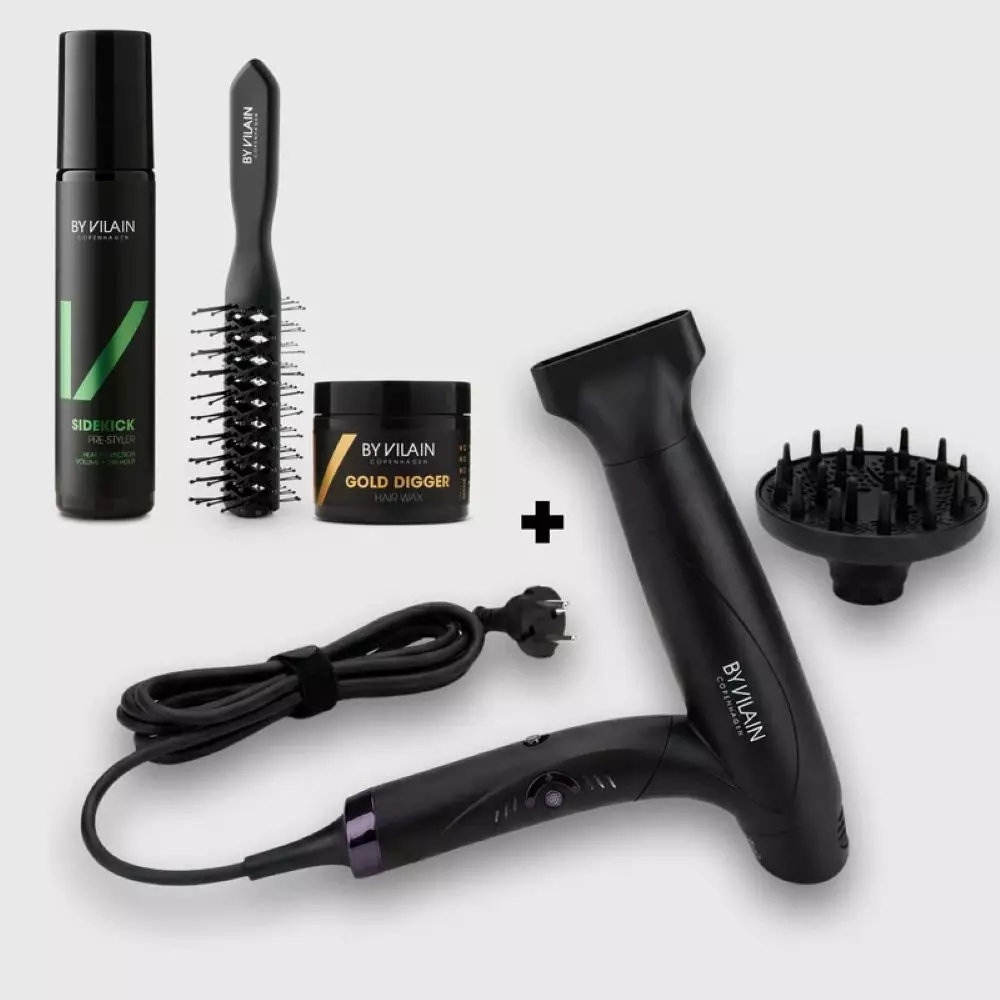 Набор для укладки By Vilain Hurricane Hair Dryer Kit, с феном, для мужчин