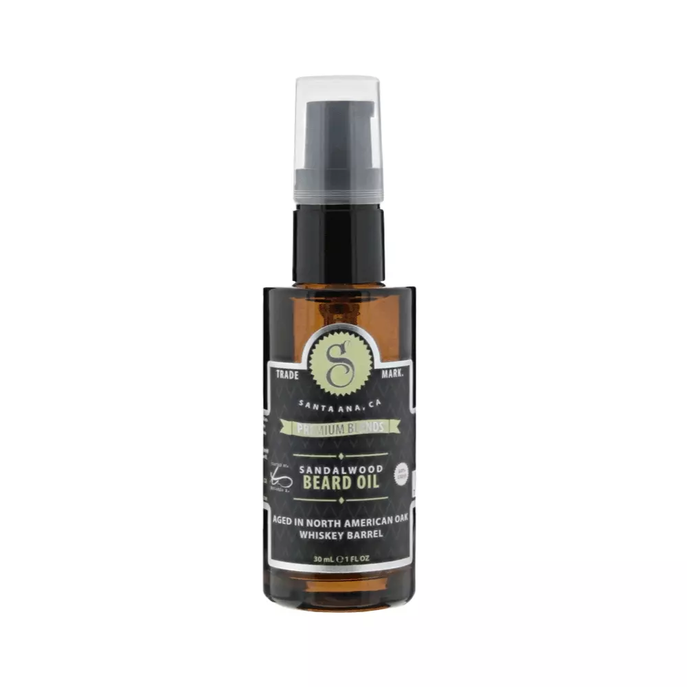 Suavecito Premium Blends Sandalwood - Olejek do brody o zapachu drzewa sandałowego - 30ml