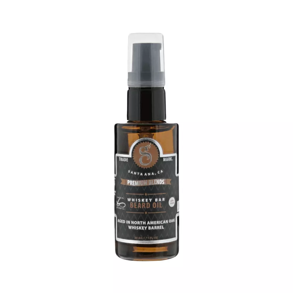 Suavecito Premium Blends Whiskey Bar - Olejek do brody o zapachu dymnego whiskey - 30ml