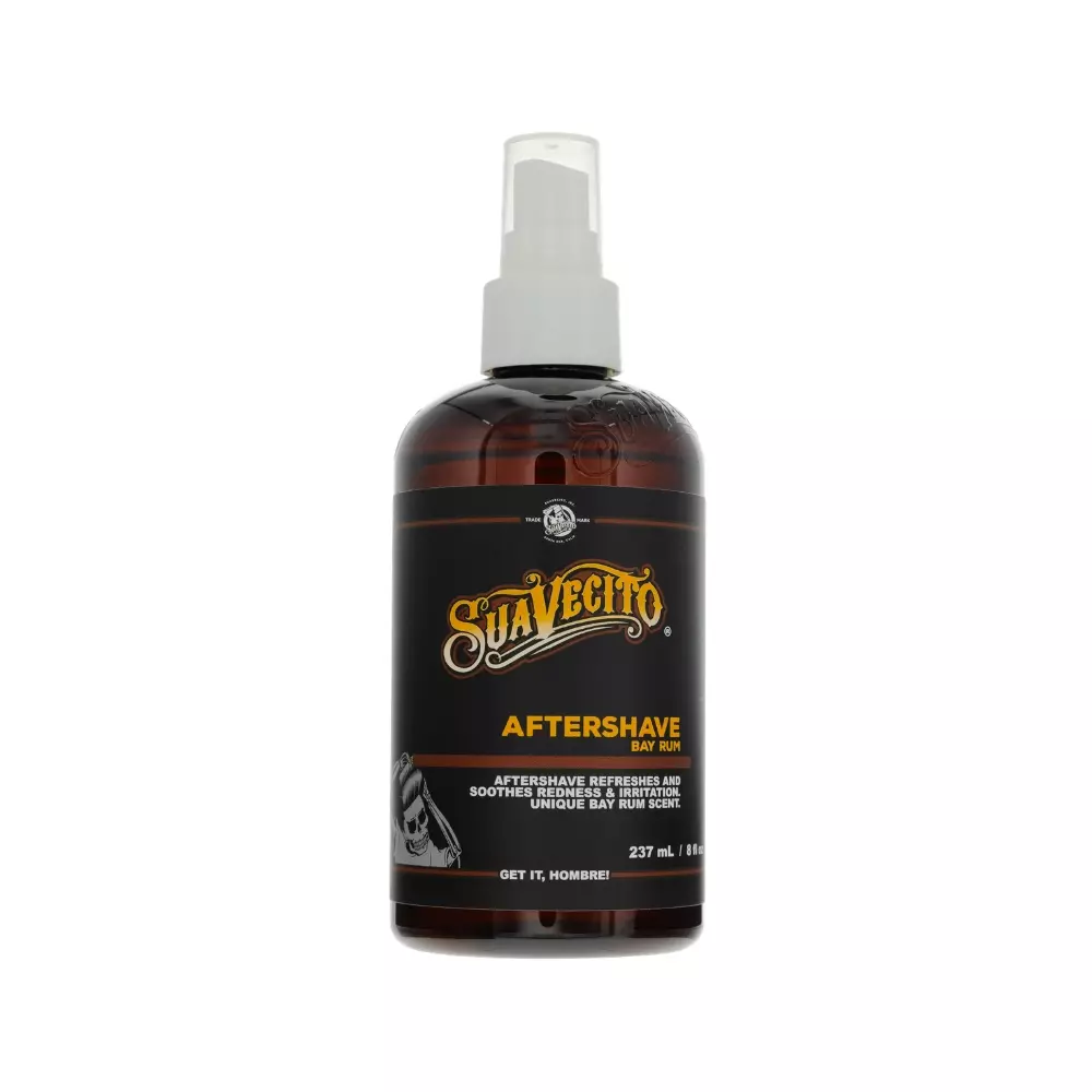 Suavecito Bay Rum Aftershave - Woda po goleniu o zapachu rumu i korzennych przypraw - 237ml
